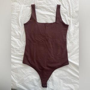 Abercrombie Cotton Seamless Fabric Tank Bodysuit